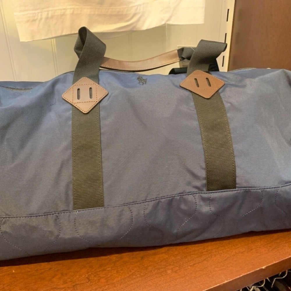 Polo Ralph Lauren NAVY BLUE Lightweight Mountain Polyester Travel Duffle Bag - Picture 7 of 11